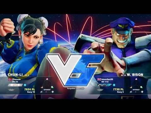 bisonfan20 ( M.Bison ) VS Phenom ( Chun-li ) HD 1080p - Street Fighter 5