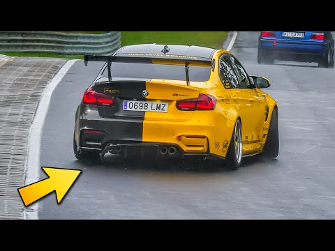 Nürburgring Highlights in WET Slippery Conditions! 03 10 2021 Touristenfahrten Nordschleife