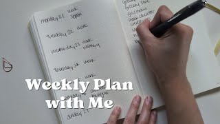 Weekly plan with me | bullet journal | leuchtturm 1917 | minimalist planner | Ni