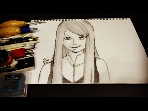 Speed Drawing Uzumaki Kushina - Naruto (Daily Challenge 47)