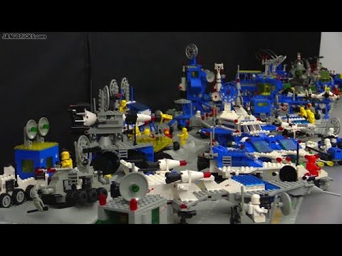🔄 LEGO Classic Space set collection from 1978 to 1988! Full space base display from Mar 06, 2015