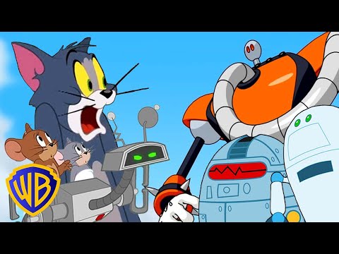 Tom and Jerry's CRAZY Robot Battle! 🤖💥🐭 | Tom & Jerry | #kidscartoons @wbkids