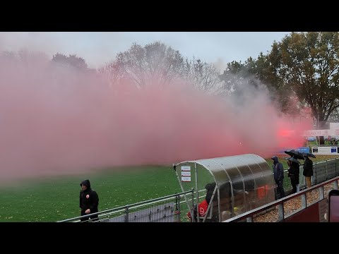 SV ARC - Alphense Boys 🇳🇱 Derby Alphen aan den Rijn 18.11.23 Zegersloot Voetbal Sfeer Pyro Vuurwerk