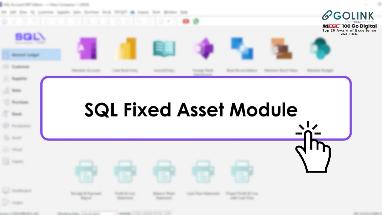 SQL Account | SQL Fixed Asset Module