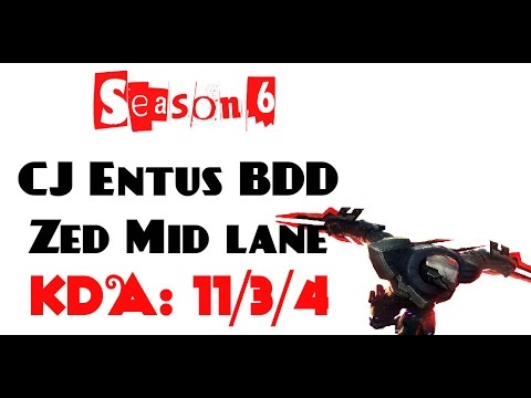 Korea Challenger LOL - CJ Entus BDD - Zed Mid lane (Mar 1, 2016)