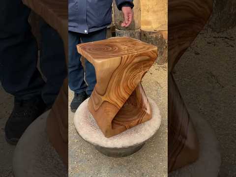 Wooden rectangular hollow chair handicraft #wood #woodenworks #woodart