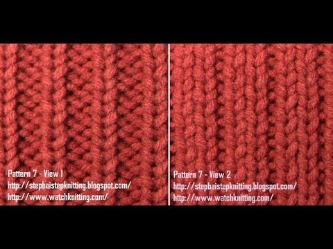 Stitch 7 ( Two to One Rib Stitch )