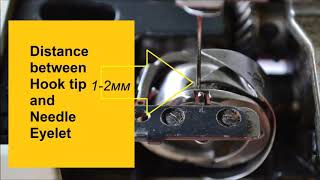 How to adjust sewing machine hook timing