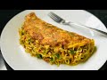 Maggi Omelette Recipe Maggi Egg Omelette Noodles Omelette Easy Snacks Recipe Breakfast Recipe