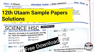 12th Class | SCIENCE HSC | UTTAM Sample Papers Solutions | All 5 Sets | HSC BOARD MH |