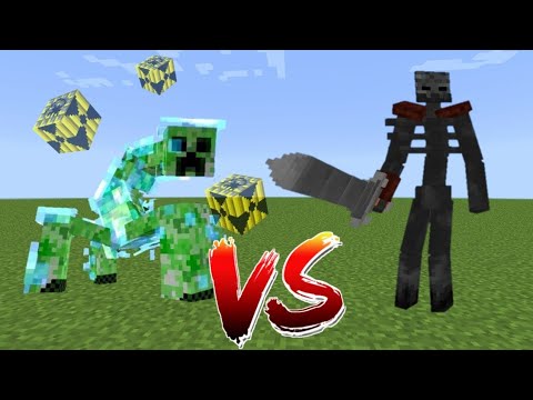 MUTANT Creeper vs MUTANT wither skeleton