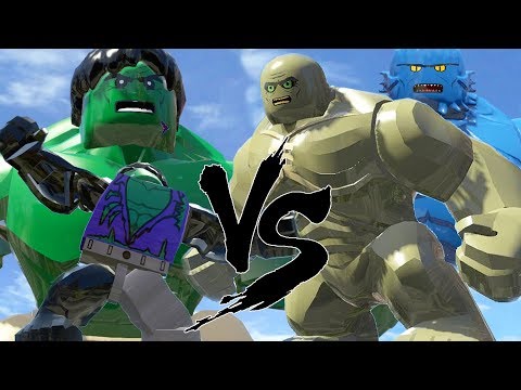 Hulk(Transformation) Vs Big Abomination Vs A-Bomb,Black Hulk (Transformation) - LEGO