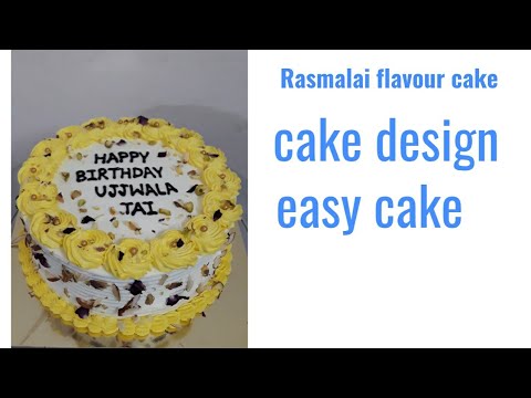 Rasmalai flavour cake #Sparsh'sCake #birthdaycake #viral