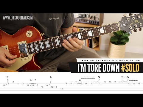 Eric Clapton I'm Tore Down Guitar Solo | Lesson | Tab | Tutorial