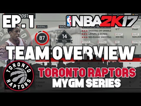 NBA 2K17 Raptors MyGM ep. 1 - "2016-17 Team Overview"