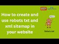 How to create and use robots txt and xml sitemap in your website | SEO Tutorial | Digital Rakesh