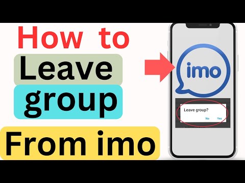 how to leave group from imo | how to leave imo group chat | leave imo group