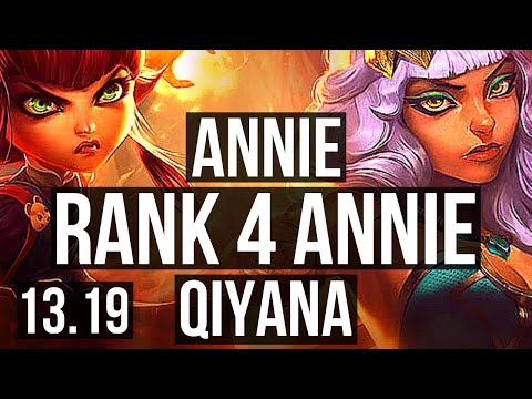 ANNIE vs QIYANA (MID) | Rank 4 Annie, 6/2/12 | BR Challenger | 13.19