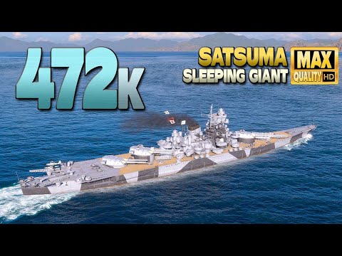 Battleship Satsuma with huge 472k in Arms race - World of Warships