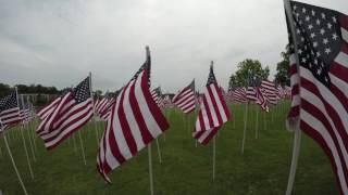 Memorial Day flag display