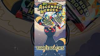 THREE PACKS ASCENDED HEROES! #pokemon #ytshorts