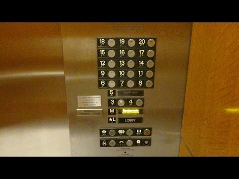 Awesome Mitsubishi Traction Elevators at Loews Hotel in Hollywood, CA.