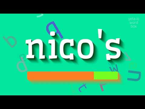 NICO'S - HOW TO SAY NICO'S? #nico's