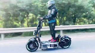 90 mph electric scooter on the highway