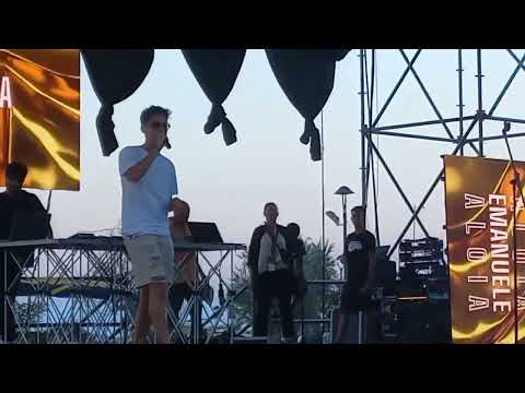 Emanuele Aloia Rimini live prove il bacio di Klimt