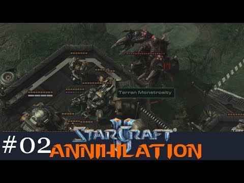 Ein monströser Terraner! - Let's Play Starcraft 2: Annihilation #02 [Deutsch | German]
