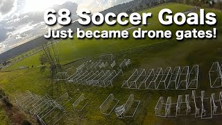 FPV Soccer Goal Challenge (MUD EVERYWHERE! DON'T CRASH!)
