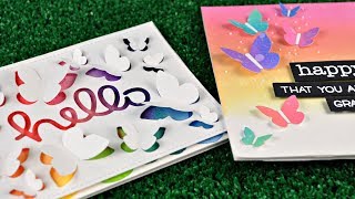 Intro to Mini Pop Up Butterflies + 2 cards from start to finish