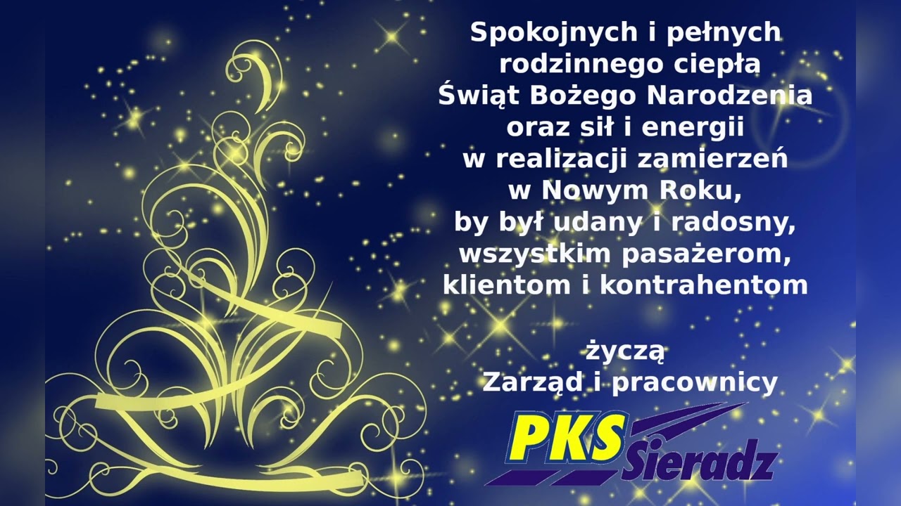 Życzenia PKS Sieradz