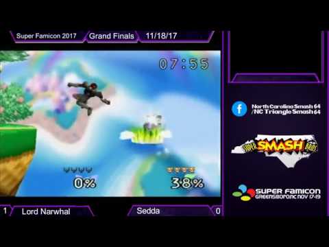 Super Famicon 2017-Smash 64-Lord Narwhal(Captain Falcon)VS Sedda(Fox)-Grand Finals