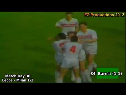 Lecce-Milan: 1-2 1989/90 (30)