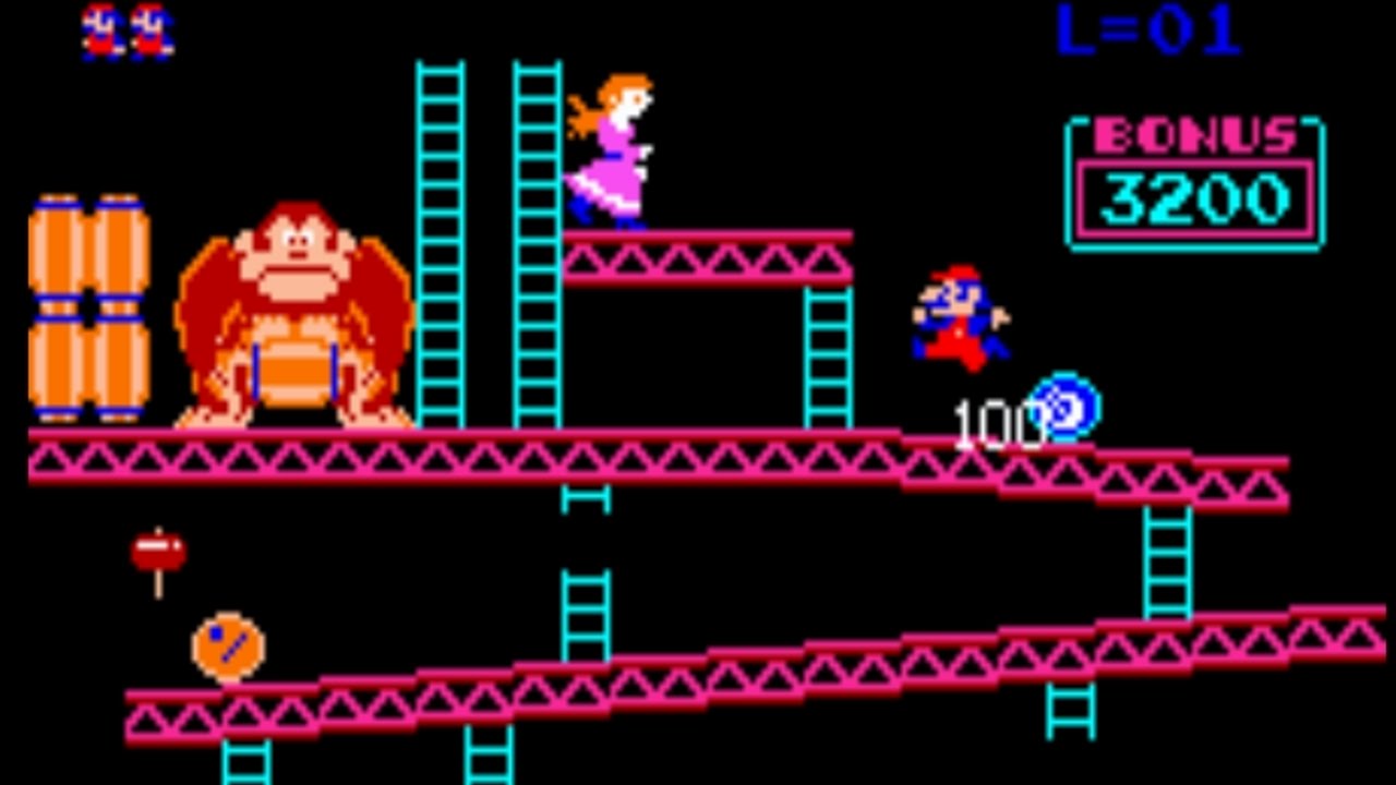 Donkey Kong 1981 - Arcade Gameplay - YouTube