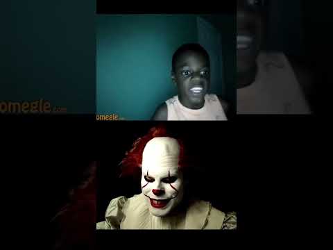 HOW DID HE KNOW BRUH 😳 #fyp #omegle #horror #pennywise #prank