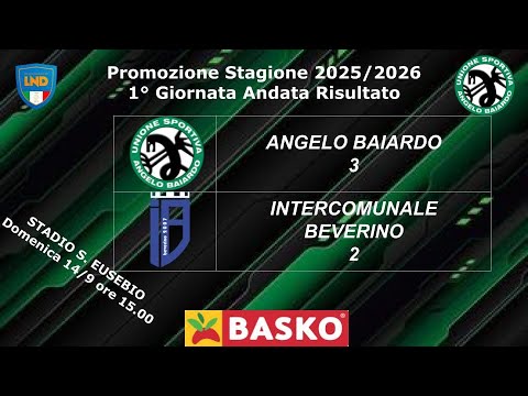 ⬛🟩🐉 BAIARDO Promozione  1 giornata ⚫🟢⚽  @u.s.d.angelobaiardo1946 3 Intercomunale Beverino 2