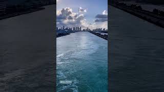 Sail away from Miami Msc Cruise Terminal with msc friend Magdalena Ratynski #miami #msccruises