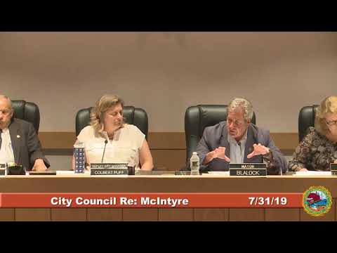 City Council Re: McIntyre Building 7.31.19