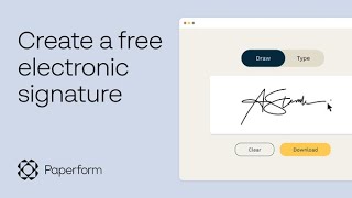How to create a free electronic signature with our FREE online signature generator