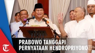 Prabowo Tanggapi Pernyataan Kontroversial AM Hendropriyono