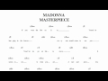 Madonna - Masterpiece Guitar Chords 