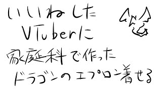 辰年も終わるのでいいねしたVtuber全員に家庭科で作ったドラゴンエプロン着せる