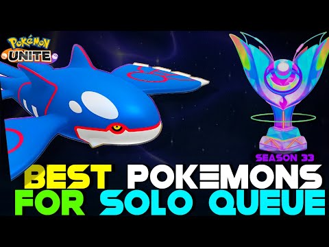 KYOGRE MAP : TOP 15 POKEMONS FOR SOLO QUEUE LEGEND RANK PUSH 🏅| POKEMON UNITE INDIA