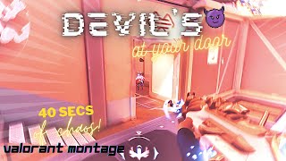 Valorant Montage: Devil's at your door 😈 (40 secs of chaos) | iamBLACKHORSE