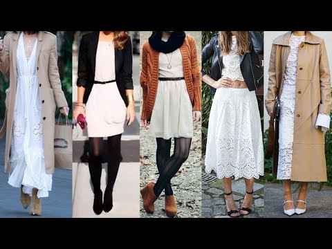 VESTIDOS BLANCOS LLEVALOS TAMBIEN EN TUS OUTFITS DE OTOÑO E INVIERNO
