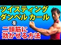ツイスティング・ダンベルカールを上腕二頭筋に上手く効かせる方法!アームカールのバリエーションを増やそう!腕の筋トレ!
