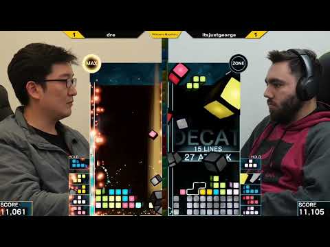 Xeno Tetris 7 (TEC) W.Quarters - dre  vs itsjustgeorge () - Tetris Effect Connected Tournament