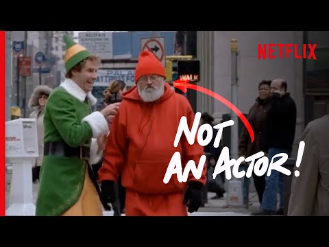 Will Ferrell Is Let Loose On Unsuspecting New Yorkers In This Behind-The-Scenes Footage Of 'Elf'